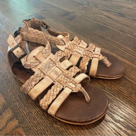 ROAN by Bed Stu Kaliope Leather Sandals Bone White Strappy Sandals - Picture 2 of 10